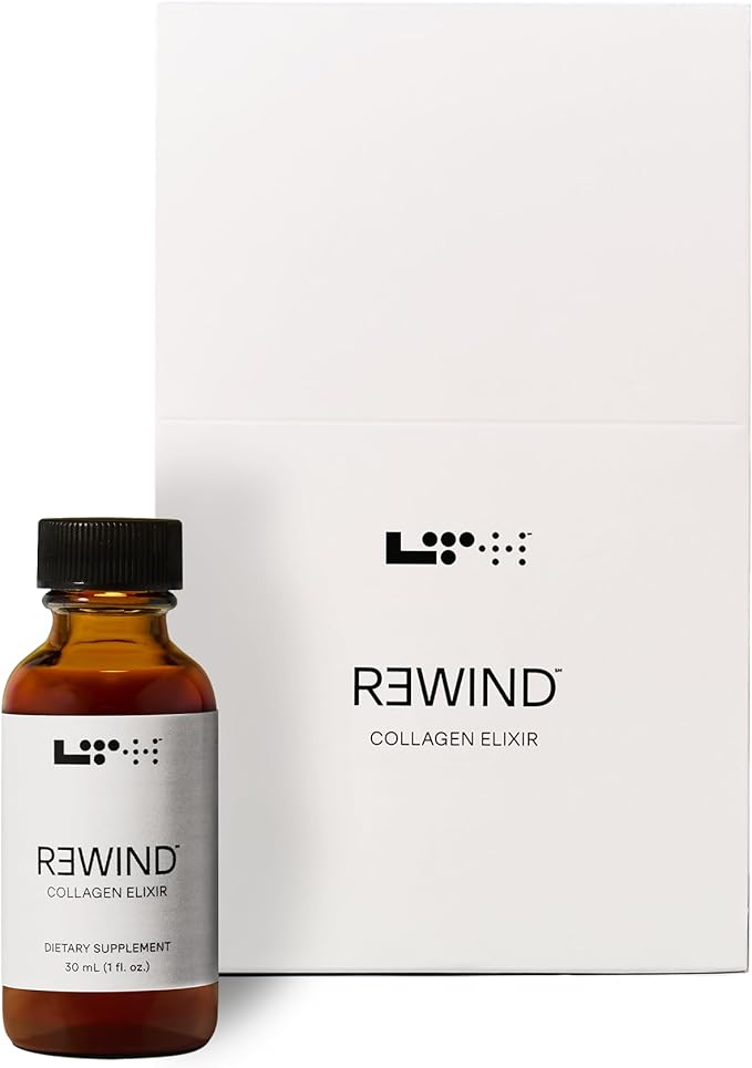 LTH Rewind Collagen Elixir - with Collagen Peptides, Hyaluronic Acid & Antioxidants - Supports Hair, Skin, Joint & Bone Health - Berry-Sorbet, 30 ml (15 Pack)