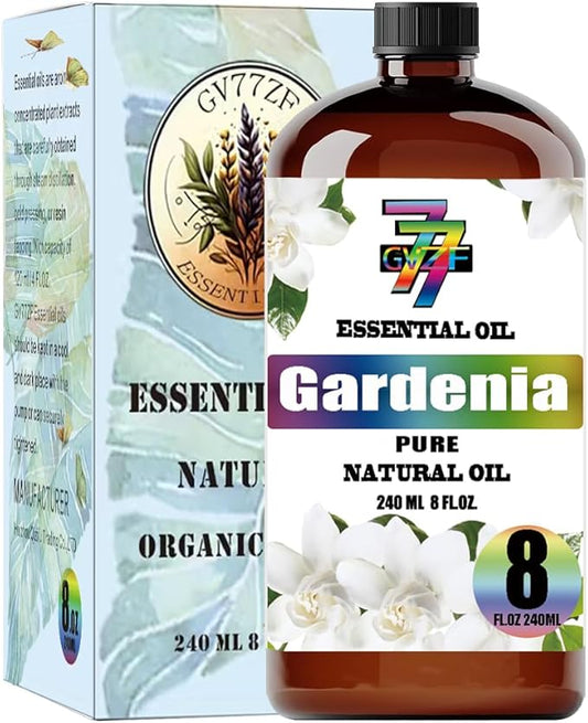 Gardenia Essential Oil (8 oz/240 ml) - Gardenia Oils Used in diffusers, humidifiers, Home Baths, Cleaning Products, Yoga, DIY Soaps and DIY Scented Candles