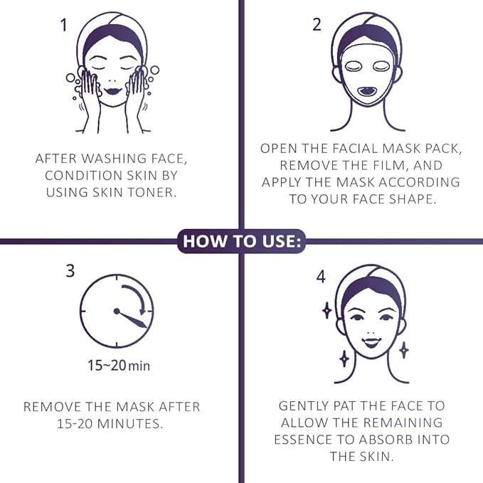 I'm ORGANIC - Lavender Solution Mask with Organic Lavender Oil | Skin Soothing | Hydrating | All Skin Types | 5 Masks