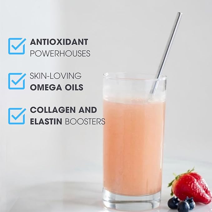 Consult Health Rewind Cellular Rejuvenation Elixir Powder Drink Mix - Lycopene, Polyphenols, Collagen & MSM -Collagen & Elastin Support for Joints, Skin, Hair and Nails - Berry Flavor - 30 Servings