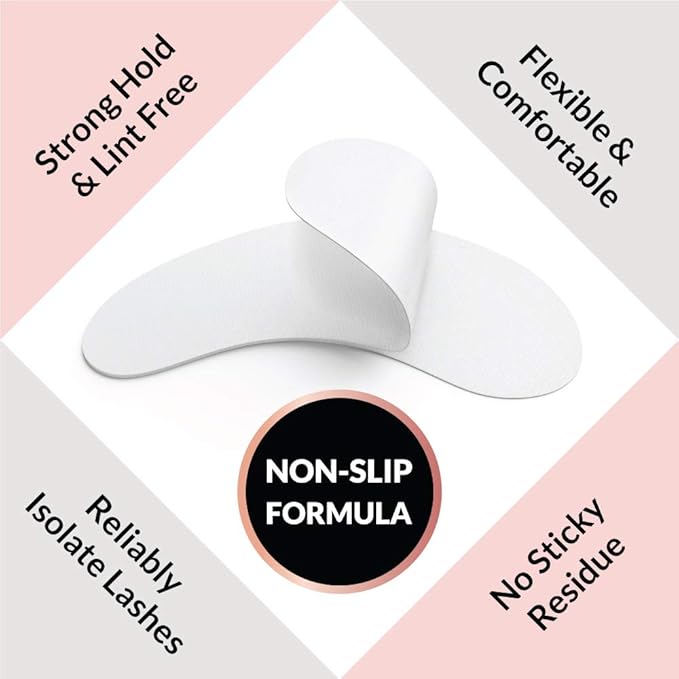 100 Pairs Under Eye Pads & Eyelash Extension Remover Gel | Lint Free Hydrogel Eye Patches for Lash Extensions & Lift | Effective Lash Glue Remover Gel for The Strongest Adhesives