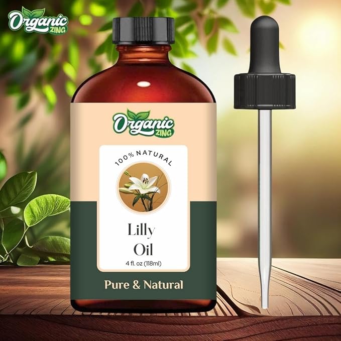 Lily (Lilium Auratum) Oil | Pure & Natural Essential Oil for Skincare & Aroma & Diffusers - 118ml/4 fl oz