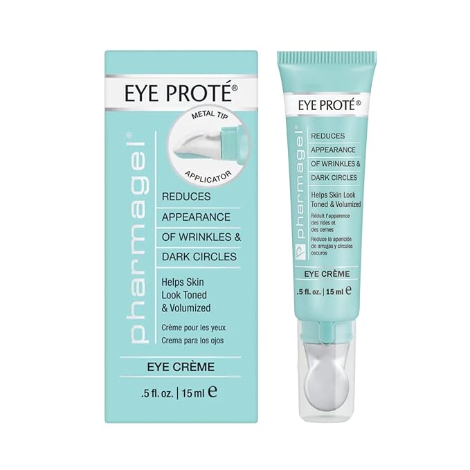 Pharmagel Eye Prote Eye Crème | Anti Wrinkle Moisturizing Eye Cream for Dark Circles and Puffiness | Anti Aging Eye Cream & Under Eye Bags Treatment - 0.5 fl. oz.