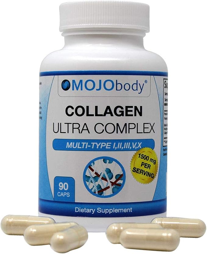 Multi Collagen Capsules Ultra Complex (Types I, II, III, V & X) Complex Multi Collagen Protein Blend for Anti-Aging, Hair, Skin, Nails and Joints, 1800mg Per Serving, 90 Capsules
