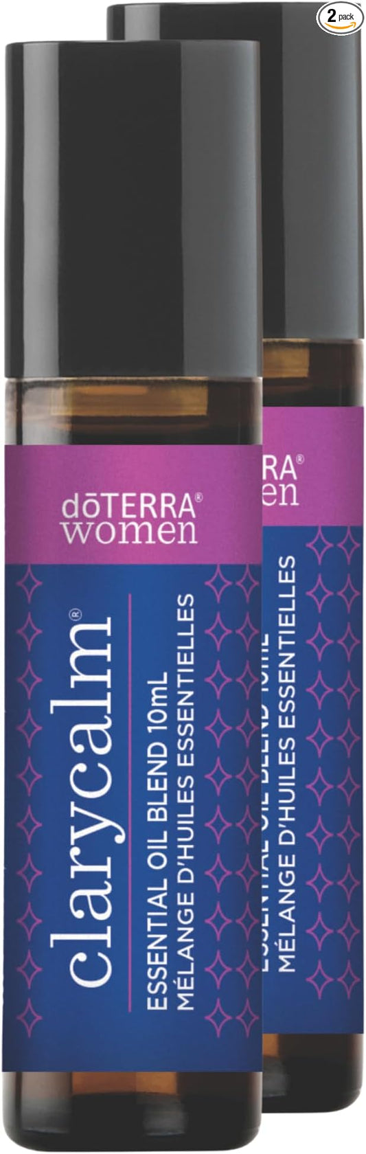 doTERRA Clary Calm Essential Oil Blend for Women - 10 ml (2 Pack)