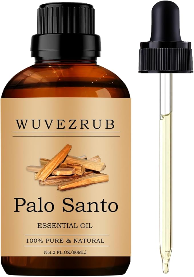 Palo Santo Essential Oils 60ML, Pure Palo Santo Essential Oil for Aromatherapy Diffuser - 2 Fl Oz
