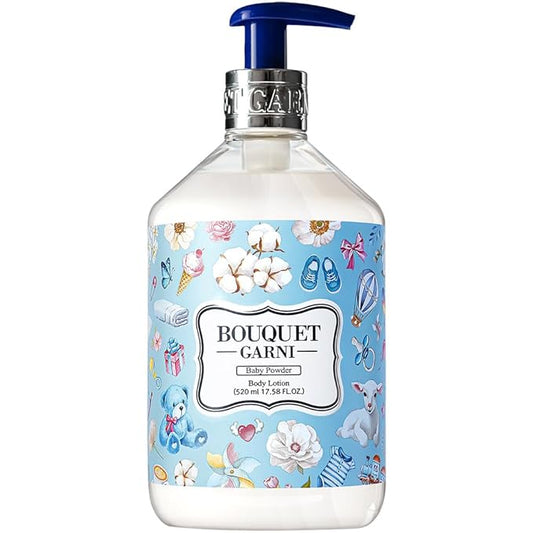 Bouquet Garni Body Lotion Baby Scent Fragrance - Long-lasting Moisture & Fragrance, Non Sticky Texture (Containing Shea Butter Rich in Vitamin A, C, E) - 17.6 oz