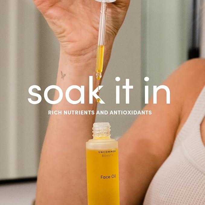 Face Oil - Hydrating Face Oil with Rich Nutrients and Antioxidants - All Skin Types, Vegan, Cruelty Free, Fragrance Free, 1 FL OZ