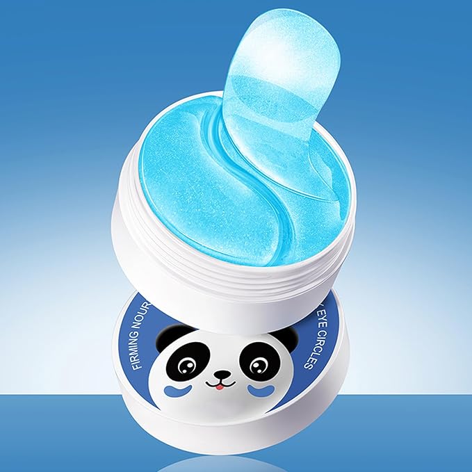 Hydrating Under Eye Patches for Dark Circles & Puffy Eyes - 60 Pairs Eye Mask with Hyaluronic Acid, Blueberry & Centella - Vegan, Cruelty-Free Skincare