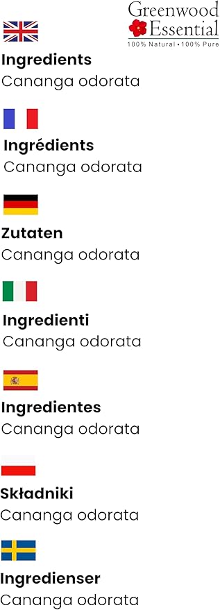 Pure Cananga Java Essential Oil (Cananga odorata) with Glass Dropper Steam Distilled (Pack of Two) 100ml X 2 (6.76 oz)