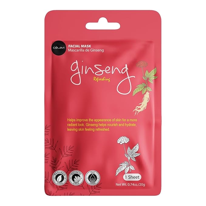 celavi Essence Facial Face Mask Paper Sheet Korea Skin Care Moisturizing 4 packs for each 6 flavors (New) K-Beauty Skincare 24 masks in a pack Made in Korea