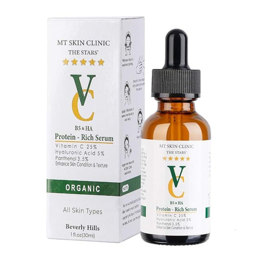 Pro Advanced Hyaluronic Acid Serum for Face, Glow+ Antioxidant Protein-Rich Face Lift Serum with Vitamin C, Niacinamide and B5 for Dry Skin Hydrating and Anti-Aging, 1oz