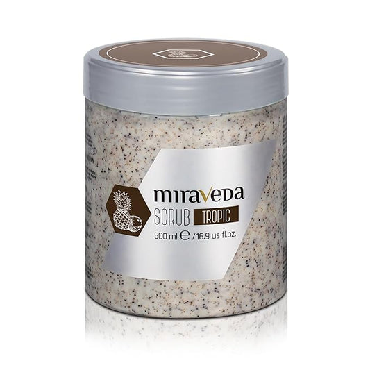 Miraveda by Italwax Tropic Scrub - 500ml / 16.9fl.oz – With exfoliating coconut shell particles – Ideal for the whole body
