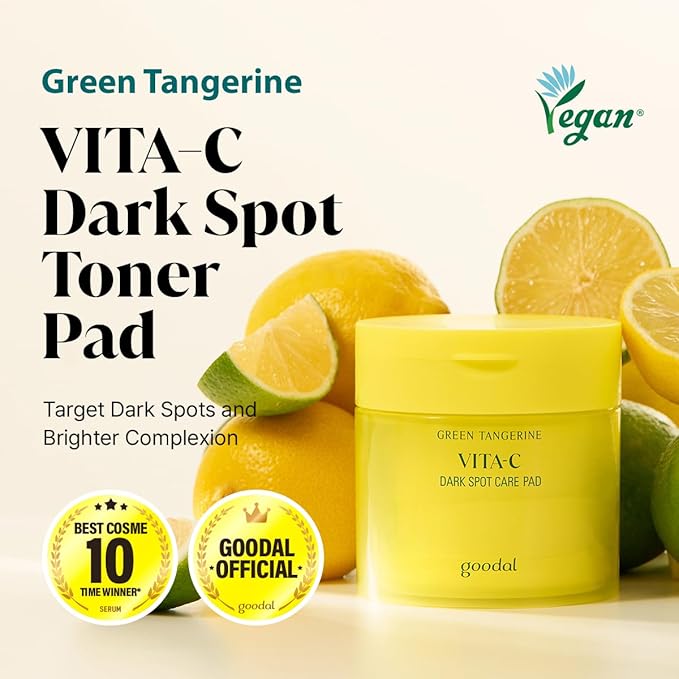GOODAL [Bundle] Green Tangerine Vita C Skin Care Duo : Toner Pads, Eye Patch