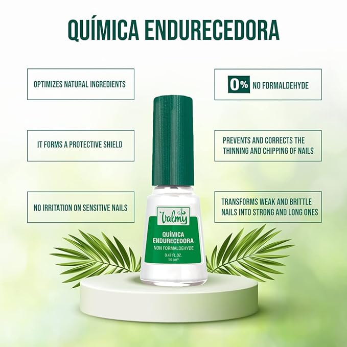 Nail Hardener & Nail Strengthener for Thin Nails and Growth - Nail Growth Treatment, Protection & Nail Repair for Damaged Nails - Formaldehyde-Free Base Coat Nail Polish, 0.47 Fl oz (2 pack)