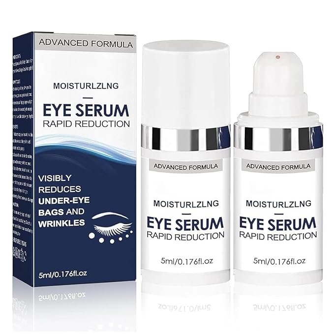 Rapid Reduction Eye Serum, Anti Aging Serum Visibly Reduces Under-Eye Bags, Sunlit Rose- Satin Finish, Nourishing Eye Serum, Suitable For All Skin Type(2PCS)