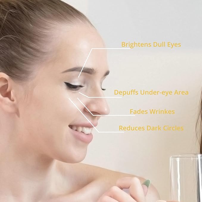 2PCS Turmeric Vitamin C Eye Cream for Wrinkle Dark Circles Under Eye Treatment Women Firm Hydrating brightening Correcting Turmeric Eyes moisturizer Cream