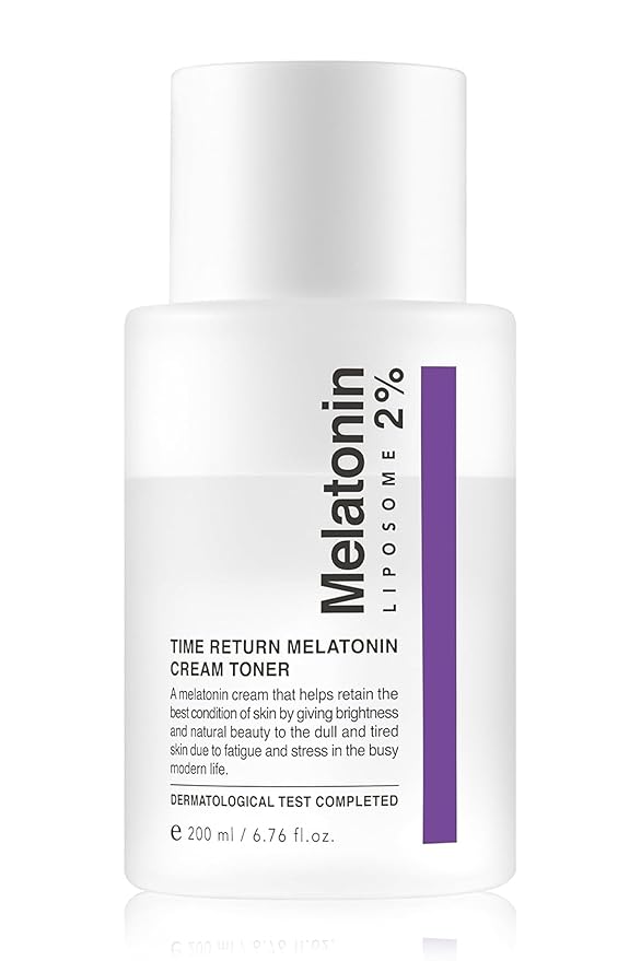 Time Return Melatonin Cream Toner | Moisturizing Facial Toner for Sensitive Skin | Clarifying & Calming Toner for Face | Hydrating Toner for Face | Toner Cream Skin Toner 6.76 fl oz