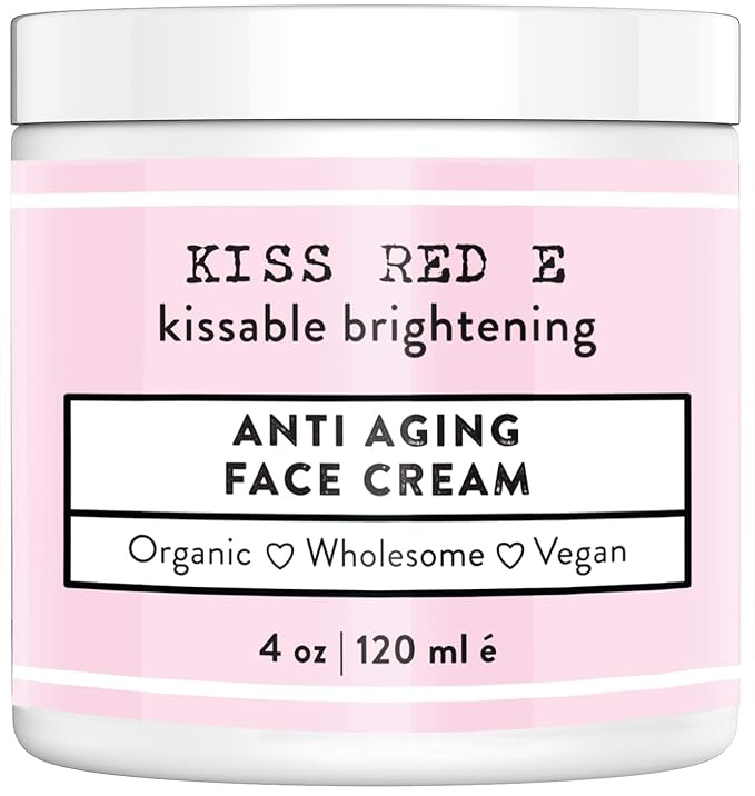 KissRedE Anti Aging Face Cream. Best Anti Wrinkle Cream Moisturizer For Face, Hands, Neck. Reduce Wrinkles, Fine Lines, Crows Feet, Puffy Eyes.