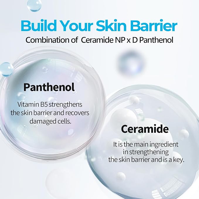 Ceramide Panthenol Skin Barrier Support Serum 1.69 oz – Korean Skin Care for Deep Hydration, Strengthens Skin Barrier, Soothes & Repairs, Gentle for Dry and Sensitive Skin