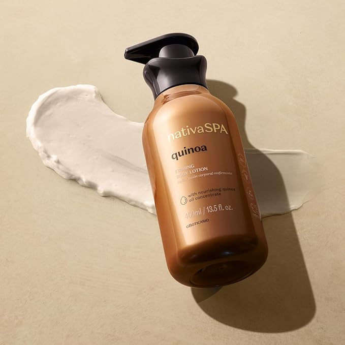 Nativa SPA by O Boticario Quinoa Hydrating Body Lotion, Fragranced Skin Moisturizer with Purified Quinoa Drops, 13.5 Ounce