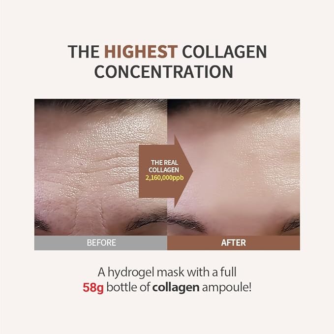 Deep Collagen Lifting Mask,Hydrating Overnight Collagen Face Mask,Facial Sheet Masks with Low Molecular Weight Collagen for Lasticity, Firming,And Moisturizing (1pc)