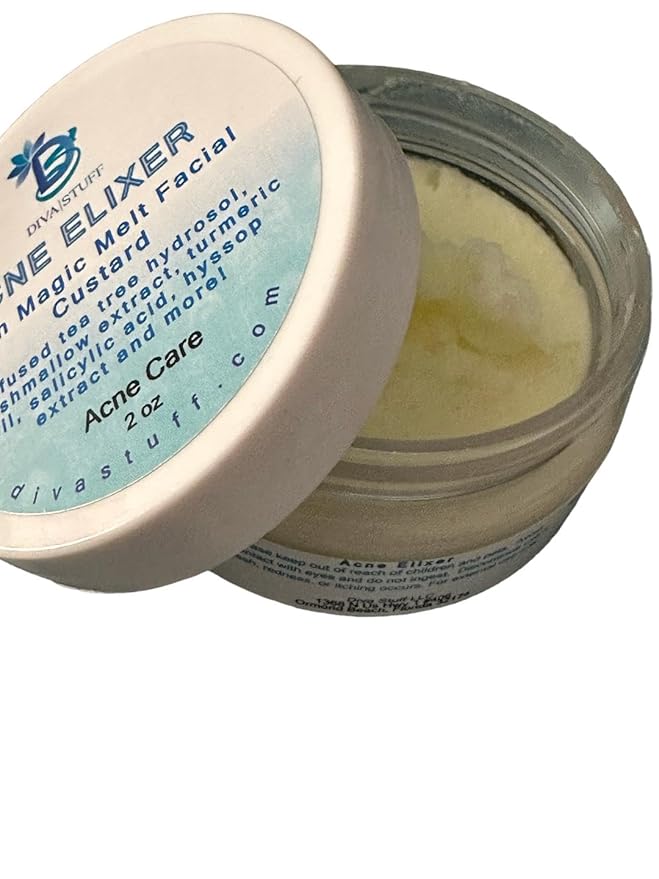 Diva Stuff Acne Facial Elixir, Magically Melts Into the Skin, High Water Content With Hyaluronic Acid to Help Keep Acne Prone Skin Moisturized Yet Clear