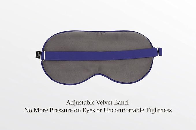 Premium 25 Momme Mulberry Silk Eye Mask for Sleeping (Royal Navy)