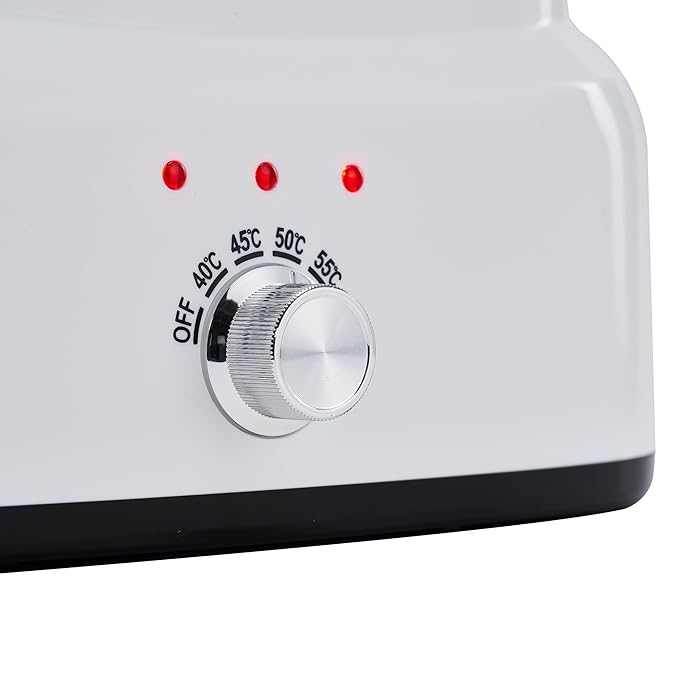 Master Massage 3-Bottles Massage Oil, Lotion, Cream Warmer Heater with Empty Bottles- Massage Cream Heating Device- Salon SPA Massage Body Therapy, White