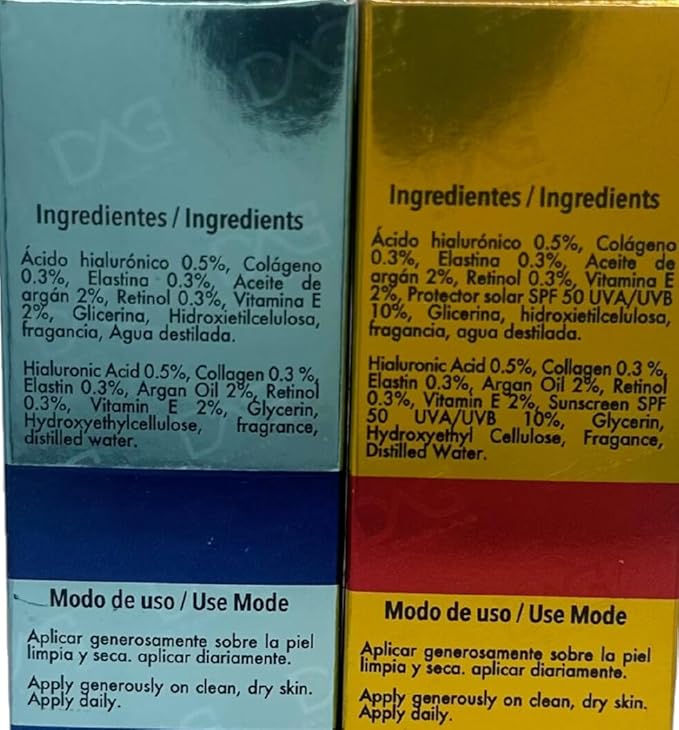 Day & Night Cream Combo (2 x 1.3 Fl Oz) - Complete Skincare Set for Expression Lines | Day Cream | Night Cream