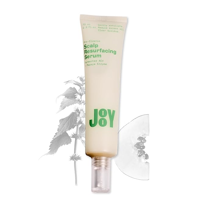 JooY Scalp Resurfacing Serum, Pre-Cleanse Exfoliating serum with Fermented Superfoods, Removes Buildup, Reduces Oil & Promotes a Healthy Scalp, Ginger Root, Papaya, & Tea Tree – 2 fl oz
