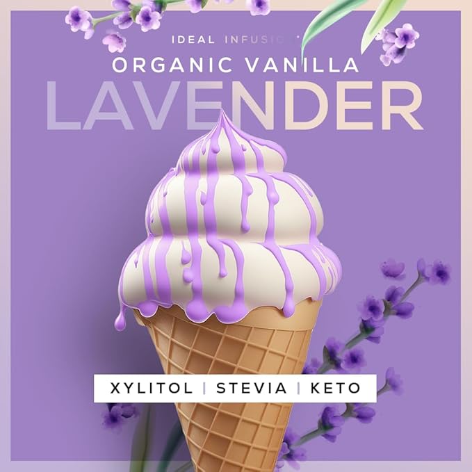 Ideal Infusion B-Bomb Lush Biotin Liquid Spray: Organic Lavender Vanilla - 5000mcg, Hair Growth Vitamin for Thickness and Volume - Skin Health, Stronger Nails, Keto, Vegan