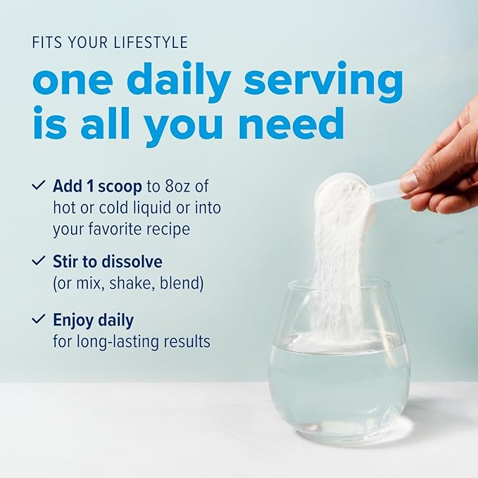 Just Bjorn Marine Collagen Peptides Powder for Women & Men - Skin, Hair, Nail and Joint Support - Hyaluronic Acid, Vitamin C, Amino Acids - Unflavored (30 Servings / 11.5 Ounce)