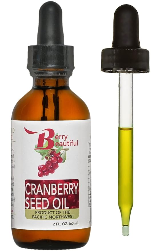 Cranberry Seed Oil - 2 fl oz - Cold-Pressed from US Grown Cranberries - Moisturizing for Face, Body & Hair