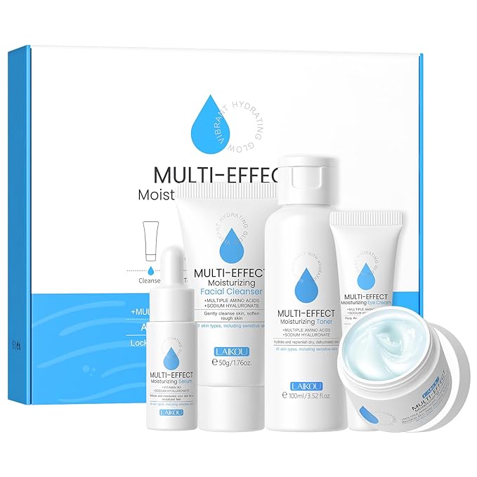 Skin Care, Skin Care Set, Skin Care Kit Moisturizing with Cleanser, Toner, Serum, Cream, Eye Cream Women Beauty Gift Sets 5pcs for Women Teen Girls Mom Daughter Mother's Day Birthday Christmas