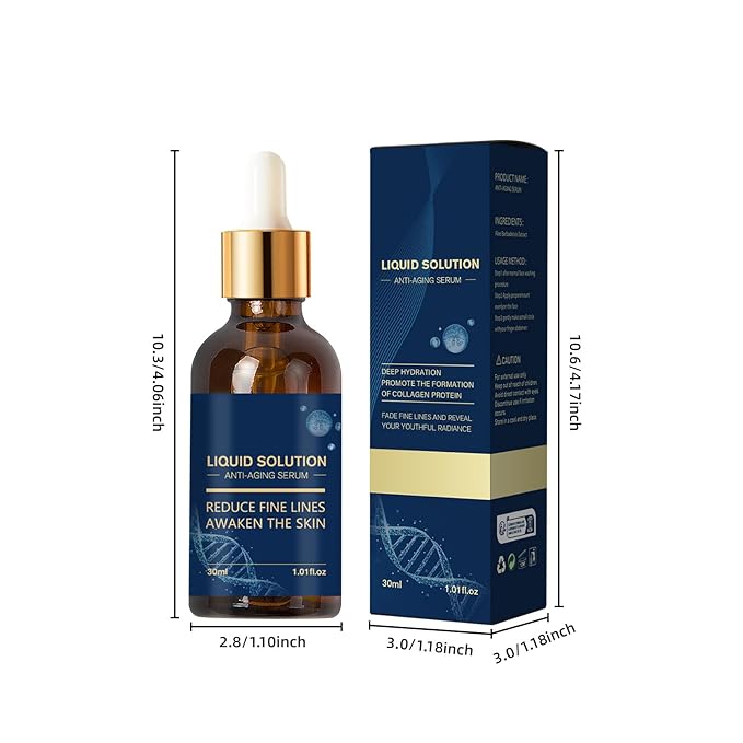 2 Pcs Anti-Wrinkle Serum，Face Moisturizing Serum，Reduces Wrinkles, Firms Skin, Deeply,Moisturizes and Nourishes Skin，1.01 FL OZ Each（2 pcs）