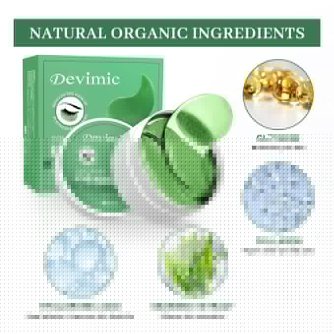 Under Eye Mask, 30 Pairs Seaweed Eye Masks for Dark Circles and Puffiness Treatment, Under Eye Patches for Puffy Eyes and Eye Bags, Gel Eye Mask Eye Pads for Face Skin Care