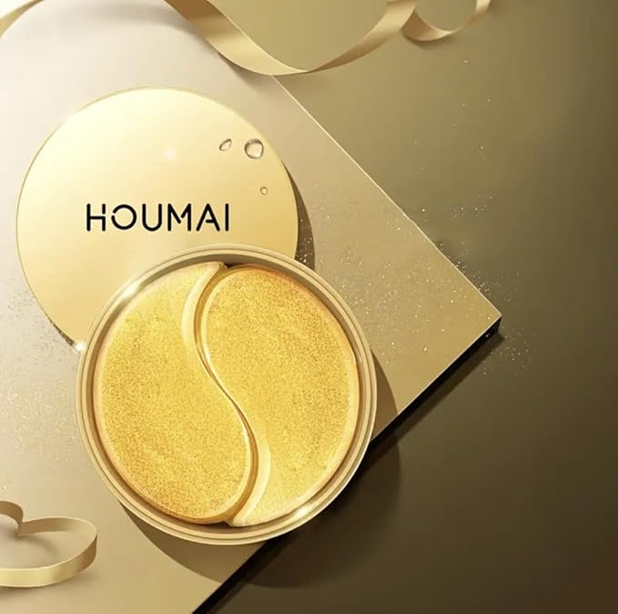 24k Gold Under Eye Gel Patches (60 pairs) Puffy Eyes, Wrinkles, Reduce Dark Circles