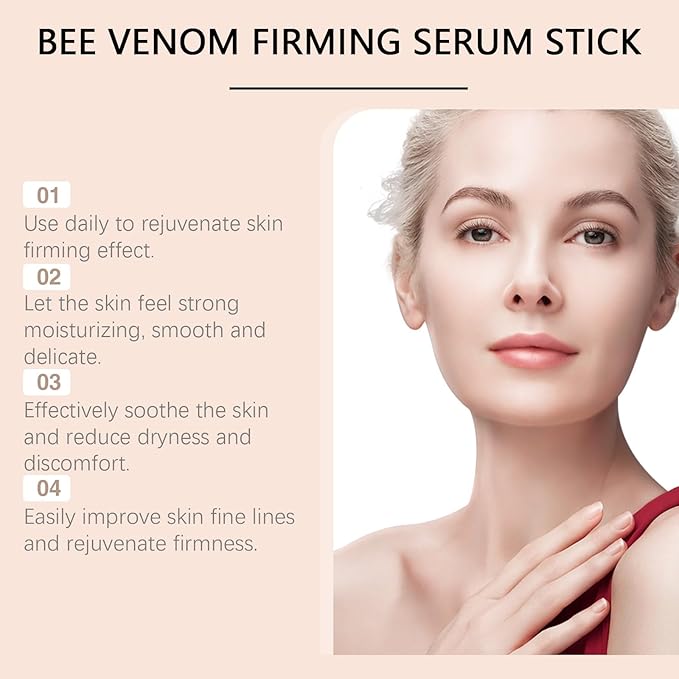 2PCSBotox Bee Venom Firming Serum Stick, Advanced Firming & Wrinkle-Reducing Cream, Skin Firming Cream for Body, Advanced Retinol Stick, Anti Aging, Hydrates, Natural Serum for All Skin Types