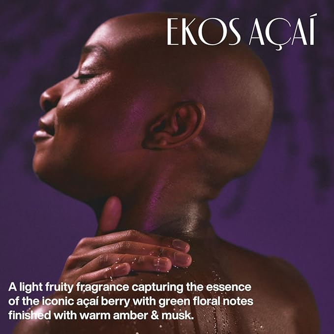 natura - Ekos Açaí Collection Bio-Beauty Gift Set (4 Products) - Body Lotion, Hand Cream, Shower Oil, and Shower Gel - Gift Box - Vegan Skin Care - Brazilian Beauty Secrets - Self Care & Body Care