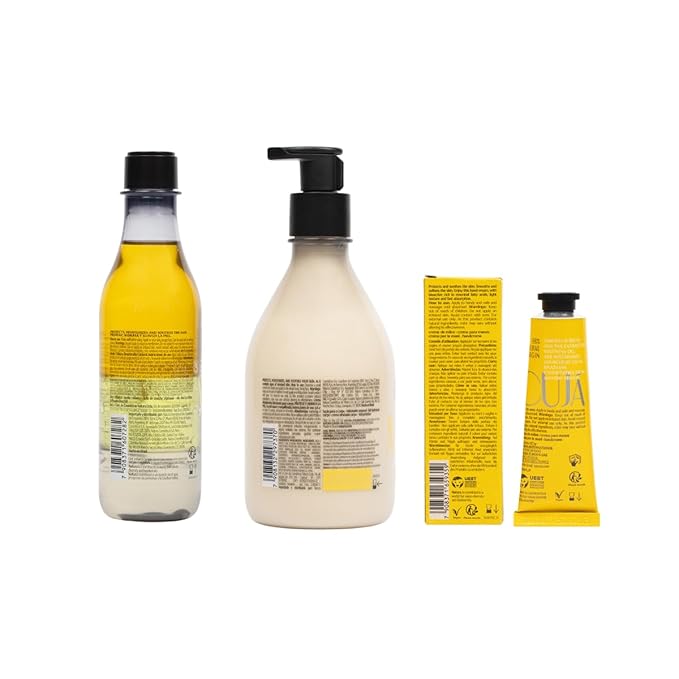 natura Ekos Maracujá Soothing Ritual Gift Set (3 Products) - Body Lotion, Shower Oil and Hand Cream - Gift Box and Make Up Bag - Vegan Skincare - Brazilian Beauty Secrets - Self Care & Body Care