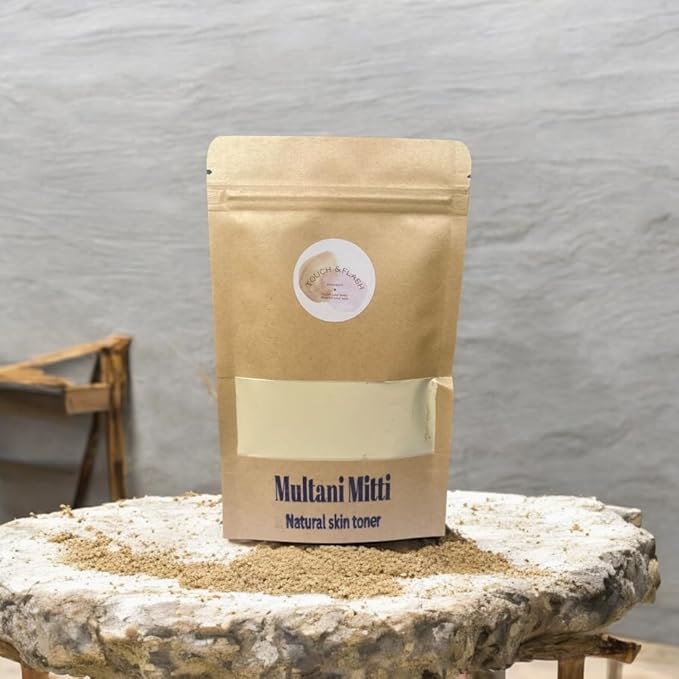 Multani Mitti Natural Skin Toner Earth Clay 100% Pure Bentonite Clay Cleanse The Skin | Helps Removing Dead Skin Cells | Supports Blood Circulation (Pack of 2)