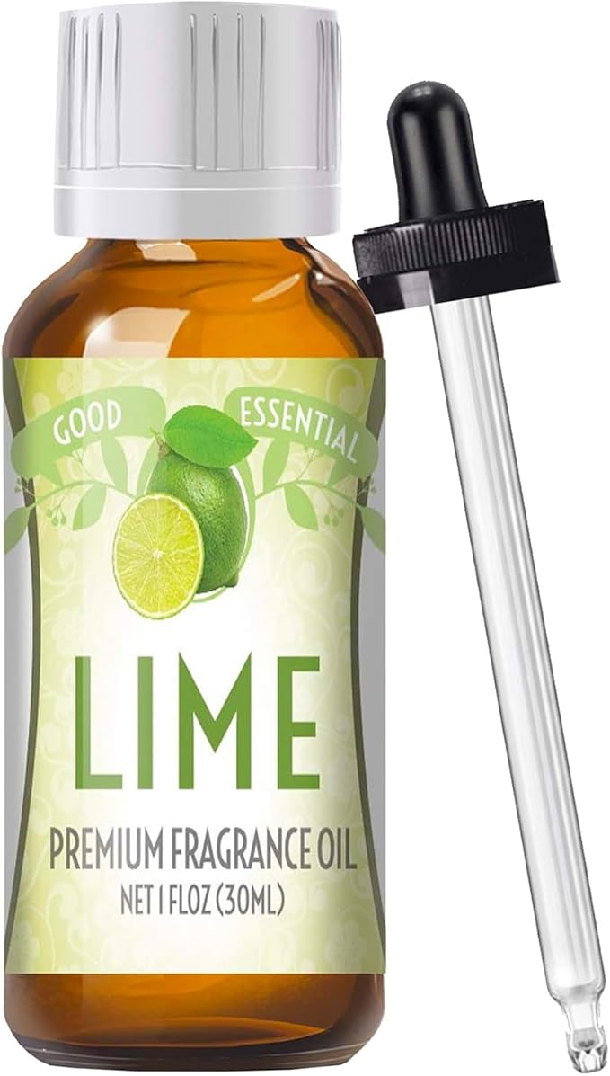 Good Essential Professional Lime Fragrance Oil (30ml/1 fl oz) for Candles, Diffuser, Lotions, Perfume, Aromatherapy & Soap Making - Scented Oil