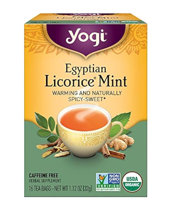 Yogi Tea, Egyptian Licorice Mint, 16 Count, Packaging May Vary