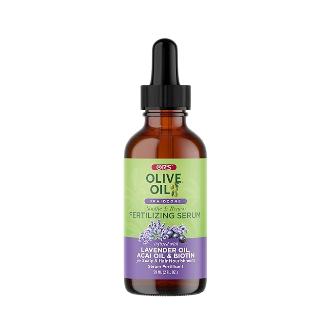 ORS Oive Oil Braidzone Fertilizing Serum with Lavender, Acai & Biotin for Hair & Scalp 2 oz (1)