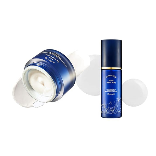 Perfect Sleep Super Barrier Cream 1.69fl.oz/50ml & Perfect Sleep Repair Mask Mist 2.70fl.oz/80ml, Sleep-Beauty, Korean Overnight Skin Care