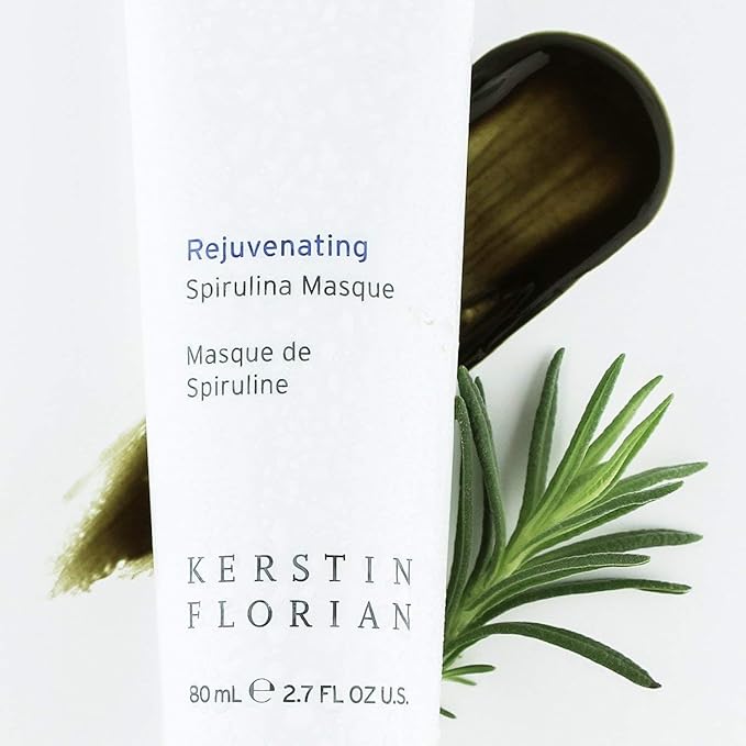 Kerstin Florian Rejuvenating Spirulina Masque | Anti|Aging Treatment Boosts Collagen and Detoxes with Algae and Clay | Face Mask for All Skin Types (2.7 fl oz)