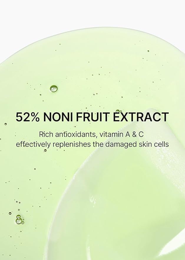 celimax The Real Noni Energy Ampoule Mask | with Noni Fruit Extract & Hyaluronic Acid, Hydrating, Moisturizing, Soothing, Wrinkles & Fine Lines, 25ml (5EA)