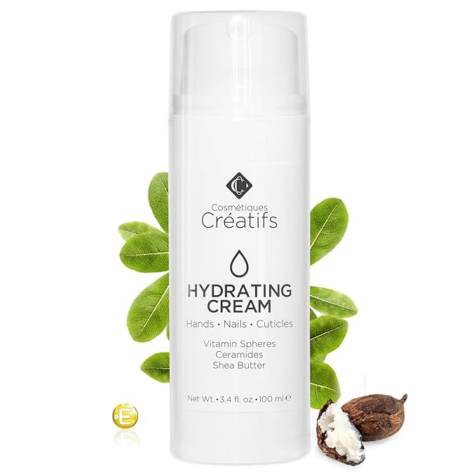 Moisturizing Hand Cream for Dry, Cracked Hands, Nails and Cuticles - 3.4 fl. oz. - Anti-Aging Skin Moisturizer with Vitamin E, Shea Butter, and Ceramides