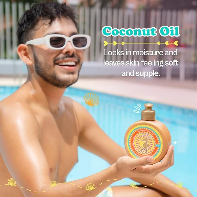 Kaba D'Luchi Body Butter Made With Natural Coconut Oil and Vitamin E, Provides Intense Nourishment & Hydration, Moisturize Skin, With Golden Glitter, 10 Oz